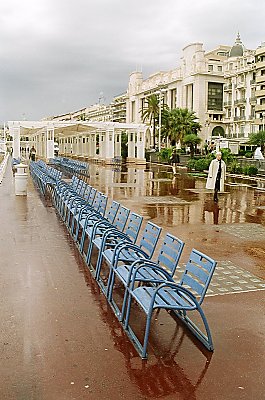 Fra Promenade de Anglais - plads er der jo nok af