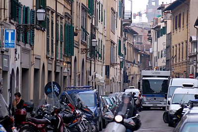 Almindelig gade-tumult i Firenze