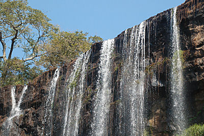 One of the smaller waterfalls