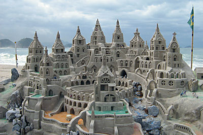 A sand-castle at Copacabana