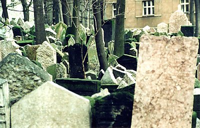 Fra den jødiske kirkegård i Josofov-kvarteret