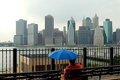 Udsigt over Manhattan fra esplanaden